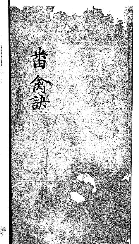 番禽訣 清鈔本