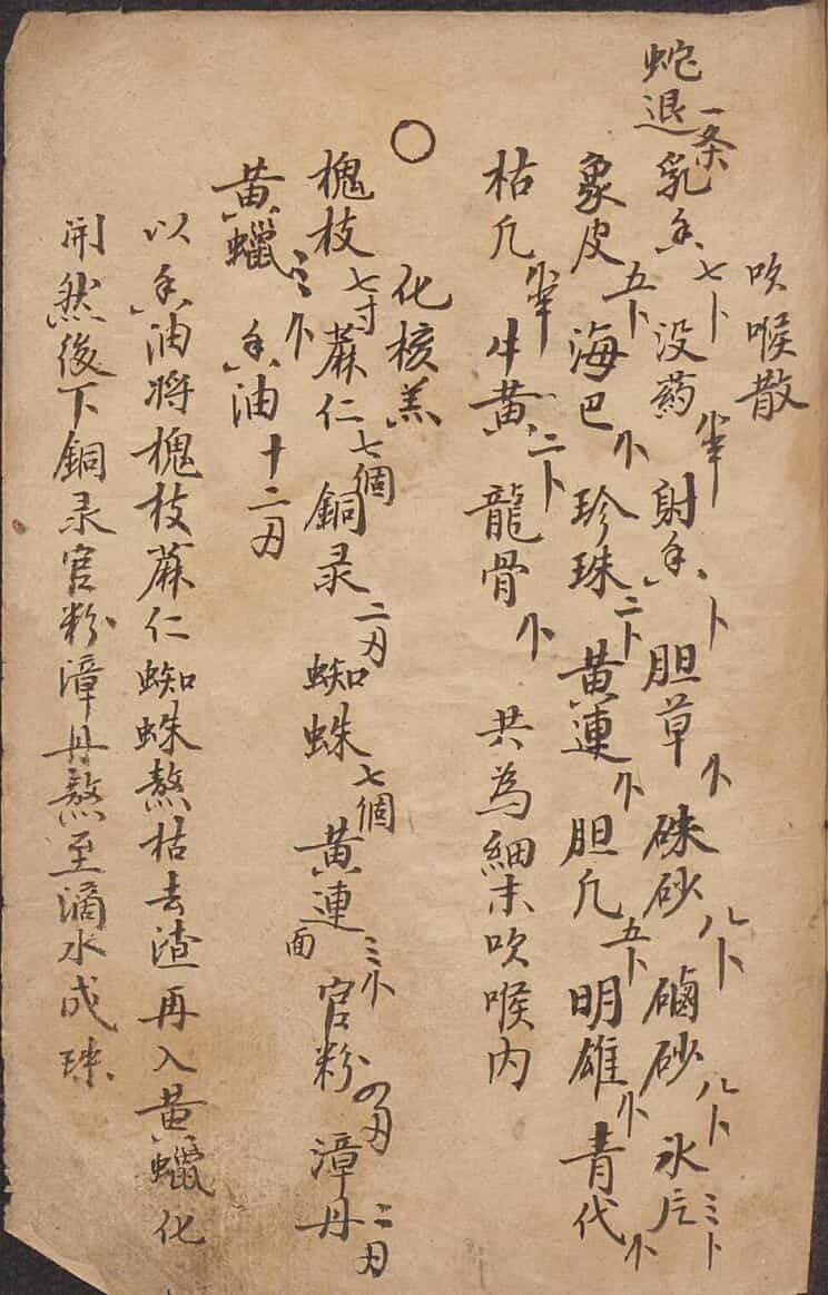 验方抄本