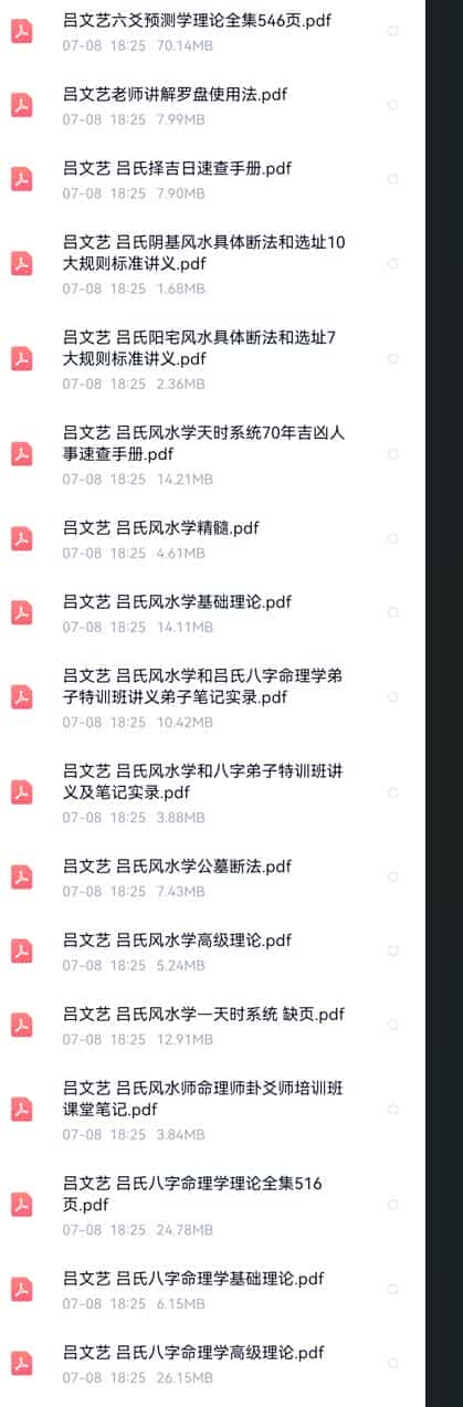吕文艺27本著作集合