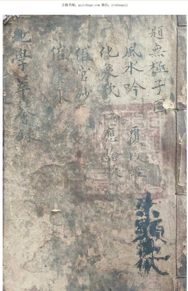民间手抄风水古籍《地学萃荟録》