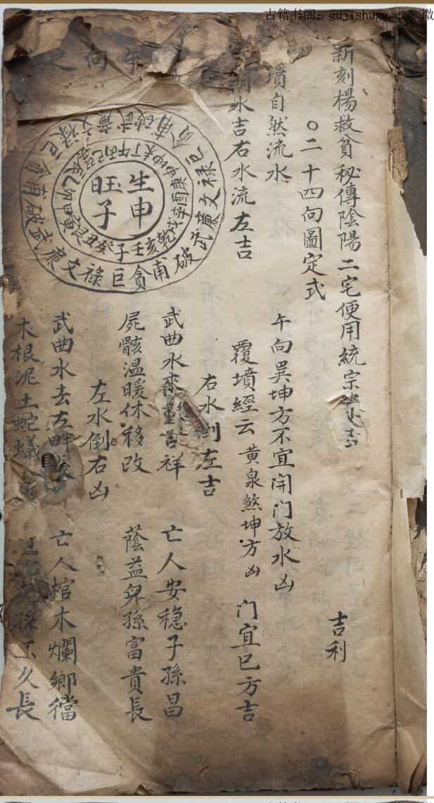 手抄风水古籍《杨公阴阳二宅便览统宗》
