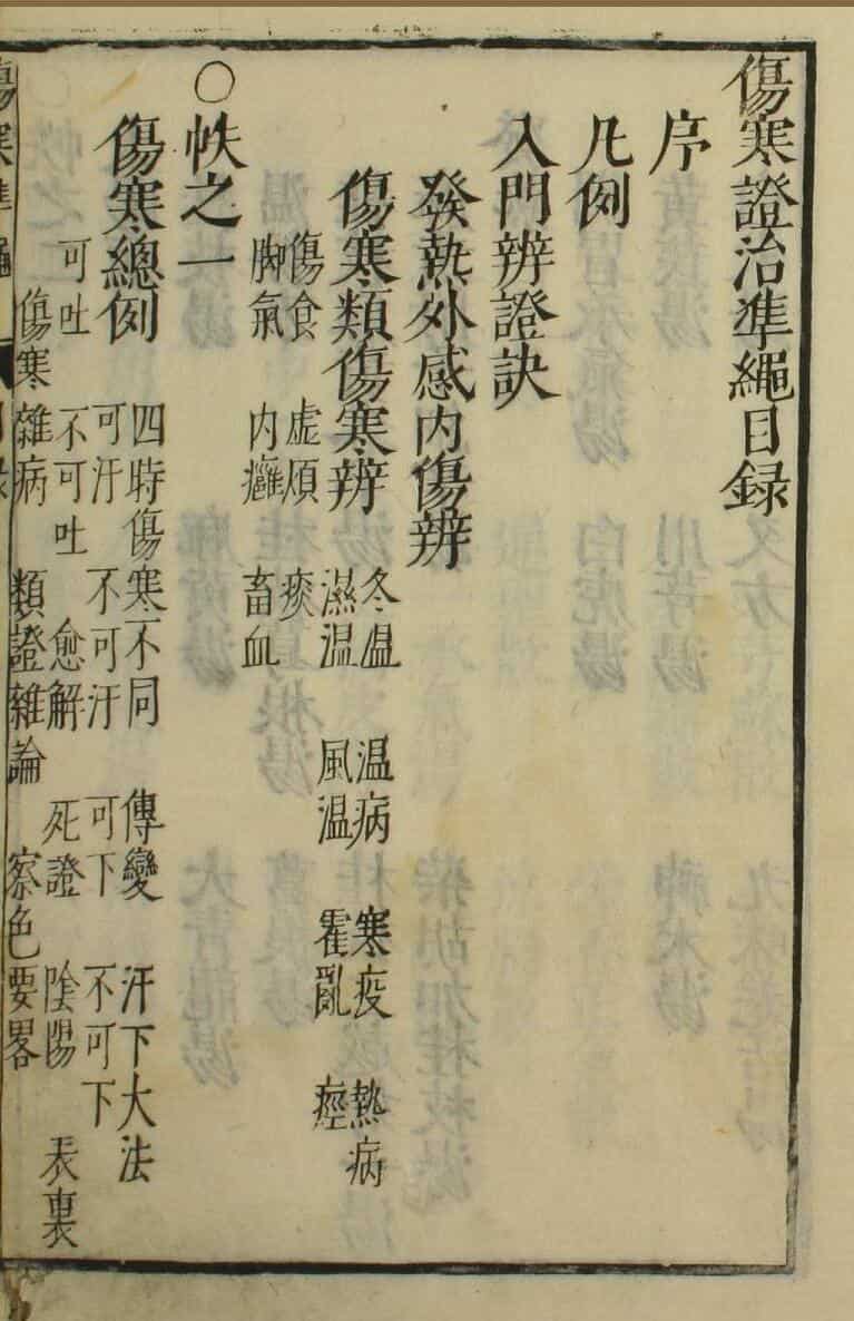 中医古籍《伤寒准绳》（一二卷）