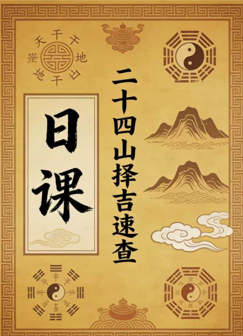 择日日课书籍《二十四山择吉速查》