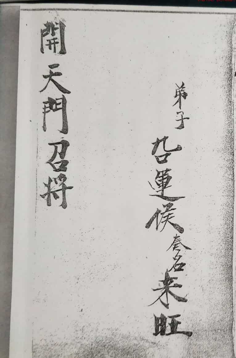 天门召将雷法秘旨