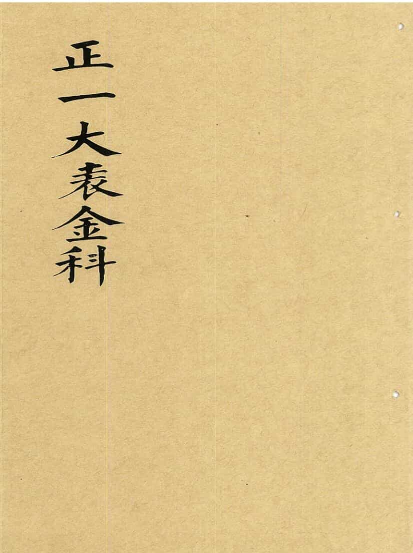正一大表金科