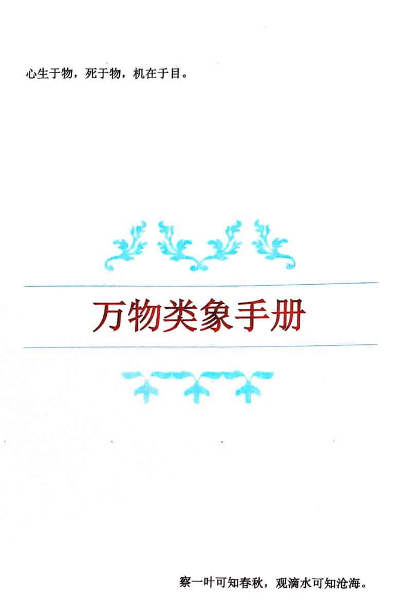 《万物类象手册》