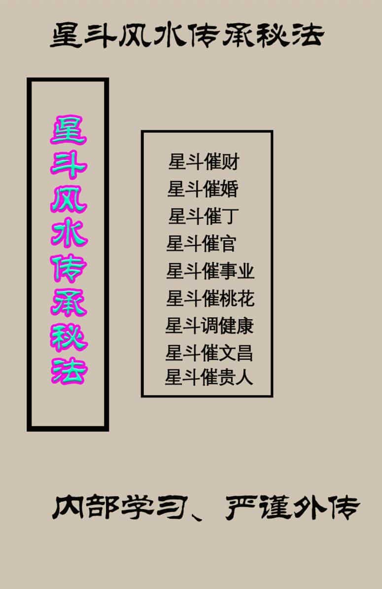 《星斗风水传承秘法》