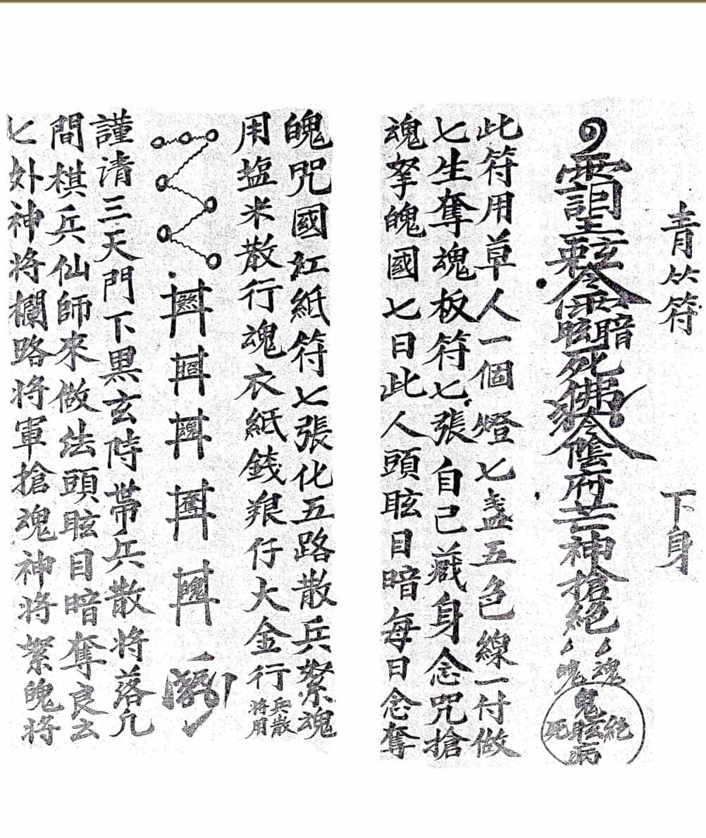 《庐山抢魂夺魄符本》